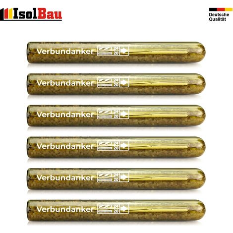 Verbundankerpatrone M20 6 Stk. Mörtelpatrone Dübel Verbundanker ETA Zulassung (1/5)