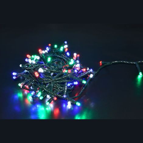 160 MINILUCCIOLE LED MULTICOLRE A BATTERIA MT16 GIOCHI LUCE E TIMER