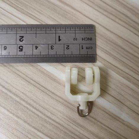 Accessoires pour poulies de rideaux de détail, pièces de rechange pour roulements à billes de poulies de rail courbe (20 pièces) (1/3)