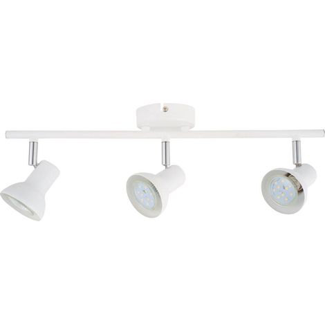 Foco de techo triple lineal Serie Kaitola GU10 Blanco (1/2)