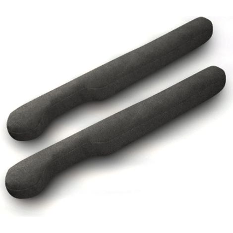 (Noir, Royaume-Uni) Combleur d'espace universel pour siège auto, SUV et camion. Comble l'espace entre le siège et la console centrale et empêche les objets de tomber. Lot de 2. (1/4)