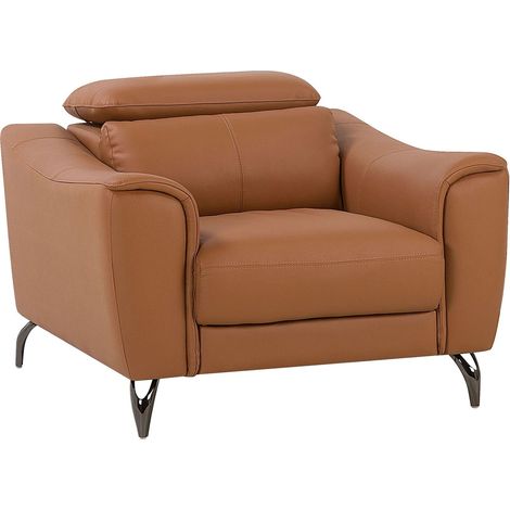 Armchair NARWIK Leather Brown (1/5)