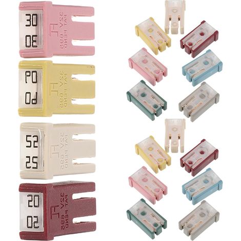 18pièces Fusibles Automobiles Microfusibles Assortiment pour Voiture Camping Bateau Camion Kit de Remplacement Porte-fusible Compacts (1/5)