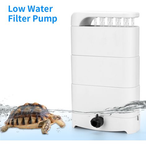 royaluxe - Filtre pour tortue à faible niveau d'eau Petit aquarium à cascade Filtre pour aquarium Petite pompe silencieuse pour la purification de l'eau (1/5)