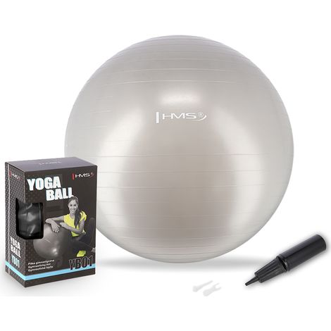 YB01 NUOVO pallone da ginnastica grigio da 65 cm HMS (1/5)