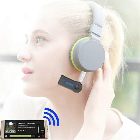 Récepteur Bluetooth sans fil 2 en 1, adaptateur audio AUX 3,5 mm avec fonction mains libres et interface USB B. (1/4)