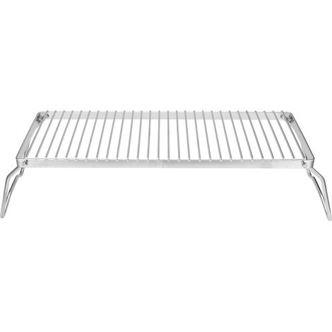 Grille de cuisson pliable et portable en acier inoxydable pour barbecue de camping (1/5)