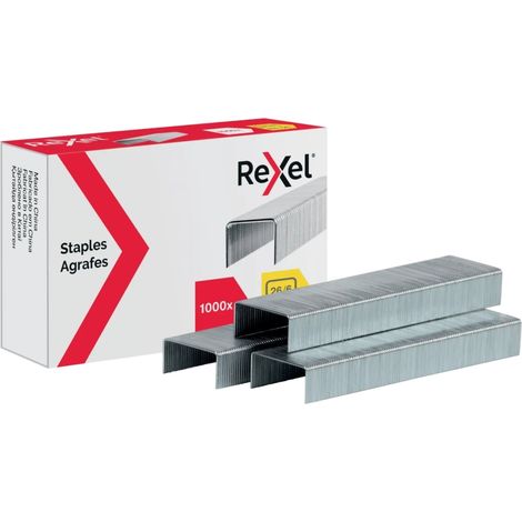 Rexel Punti metallici n. 56 (26/6) - Scatola 1000 pz.