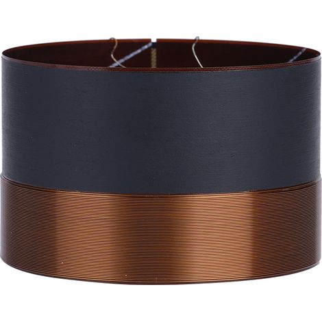 Bobinage de haut-parleur audio 75,5 mm pour grave, entraînement sonore en aluminium noir (1/5)