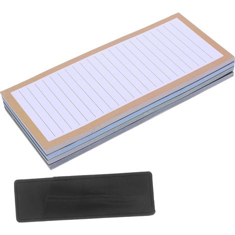 notes et porte stylo en cuir PU avec large espace magnétique