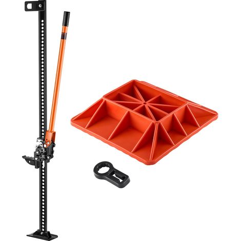 Cric Tout-Terrain 4x4 Capacité de Charge 3,18 T, Cric à Crémaillère 152,5 cm avec Base, Hi-Lift Haute Levée avec Plage de Levage de 13-138 cm, Outil pour Véhicules Tout-Terrain Tracteurs Ferme (1/5)