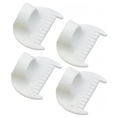 4 Pièces Guide de Couture pour Machine à Coudre，Mini Règle à Doigt en Plastique avec Échelle Gabarit de Couture à Main pour Couture Régulière Jauge de Couture pour Patchwork, Quilting Accessoires 4mm