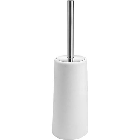 Brosse de Toilette et Support, Paquet 2 Brosses avec Manche Long en Acier Inoxydable 304, Cuvette Blanche (1/5)