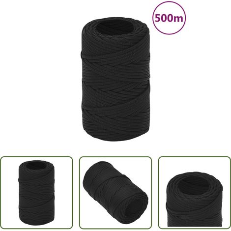 Corde marine - Corde de bateau Noir complet 2 mm 500 m Polypropylène (1/5)