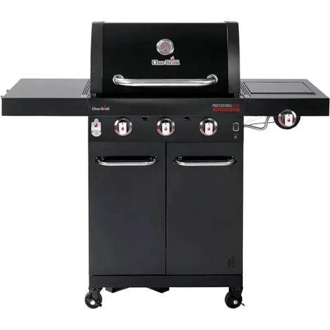 Char-Broil 140915 Professional CORE B 3 Grill a Gas Carrello 11540 W Griglia Ghisa 615x445 mm Accensione Elettronica colore Nero Acciaio Inox (1/5)