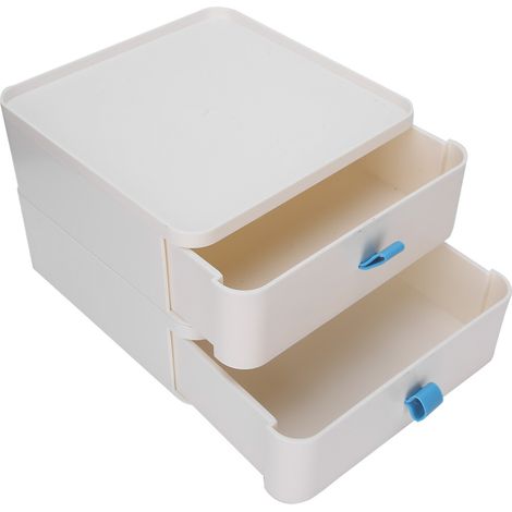 Organisateur de maquillage empilable, grande capacité, avec tiroirs multiples, boîte de rangement de bureau pour fournitures de bureau (1/5)