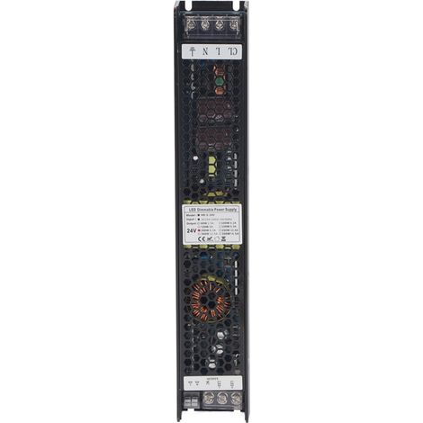 Fuente de alimentación regulable de 200 W, carcasa de aleación de aluminio, compatible con SCR, control PWM de 0-10 V, DALI, 24 V/8,3 A