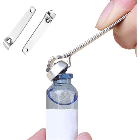 mini ouvre-bouteilles porte-clés de poche, ouvre-flacons de Botox, décapsuleur pour liquides oraux (1/5)