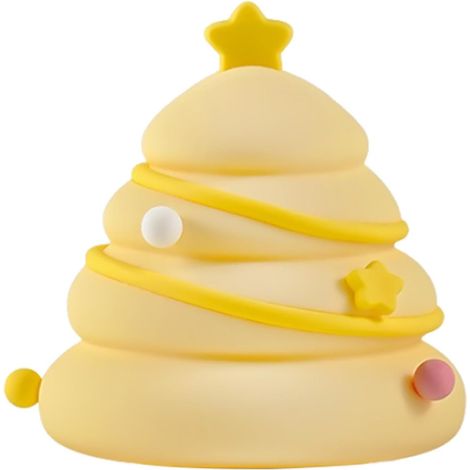 Lampara Nocturna De Arbol De Navidad - Silicona Flexible - Luz Amarilla Cálida - 3 Niveles De Brillo - Temporizador - Carga USB-C - Para Habitación Infantil (1/5)
