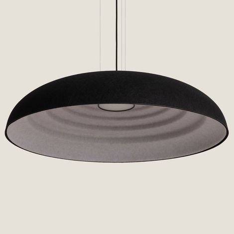 Pendelleuchte Akustisch LED 30W Filz Misis-L Schwarz (1/5)