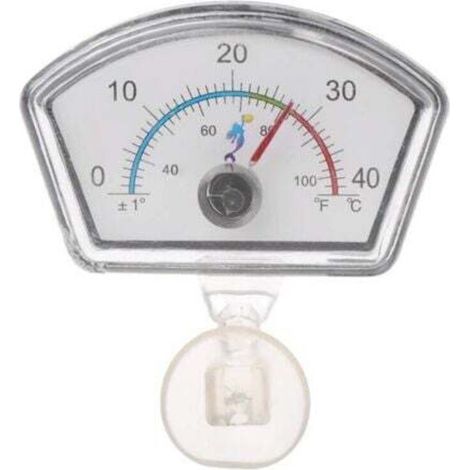 0-40 degrés Celsius Pointeur de thermomètre pour reptiles d'aquarium , ventouse de plongée pour aquarium avec cadran de température, à la mode, pratique et professionnel (1/5)