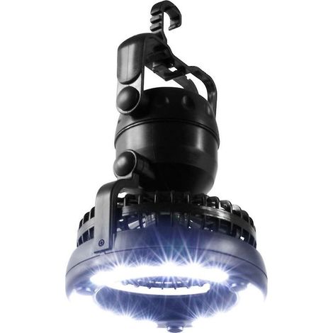 Lampe de camping LED portable à placer au-dessus d'un ventilateur de plafond (1/5)