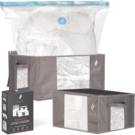 Bolsas para guardar ropa y ropa de cama con bolsas de vacío de 40-72 L (2 unidades) (1/3)