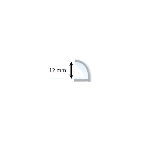 Capsula per profilo jolly proteggi angolo in pvc bianco : Modello - 12MM BIANCO