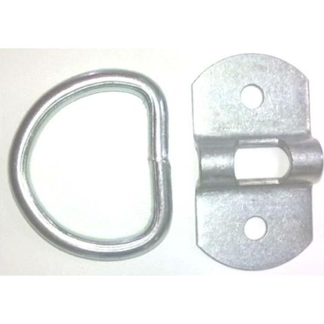 FPLUS chapa puente 25x6 + piquete 4x25 , Chapa puente + piqueta en zincado para anclaje en en suelo, utilizado para enganchar toldos.
