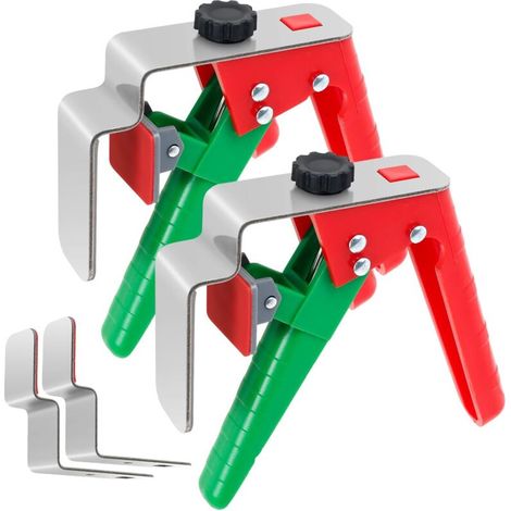 Clips de fijación para el frente del cajón (2 piezas), clips de cajón ajustables para instalar clips de fijación del panel del cajón, herramientas de instalación de cajones prácticas y eficientes (1/4)