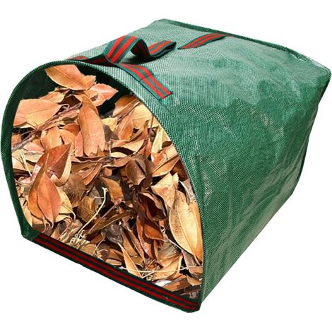 Pour Sac à déchets de jardin, 150 l, en forme de pelle, pliable, réutilisable, avec poignées, pour feuilles d'automne et déchets de jardin (1/5)