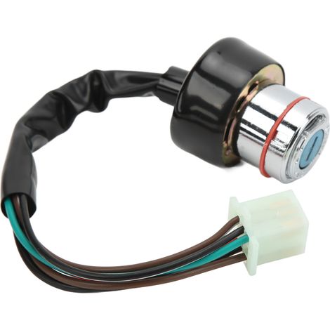 Contacteur à clé 9 trous 6 fils, 3 positions OFF-ON-CLOCK, remplacement pour quad Kazuma Falcon 90cc 110cc 250cc, interrupteur d'allumage robuste. (1/5)