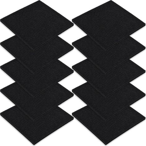 10 filtri a carbone attivo 13x13x1 cm, quadrati, antiodore e ritagliabili (1/5)