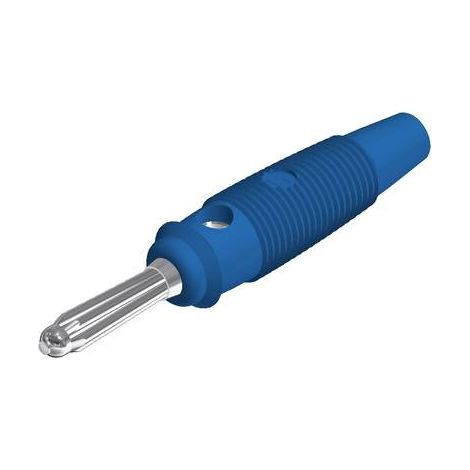 Hirschmann Test & Measurement BUELA 30 K Fiche banane mâle, droit Ø de la broche: 4 mm bleu 1 pc(s) (1/2)