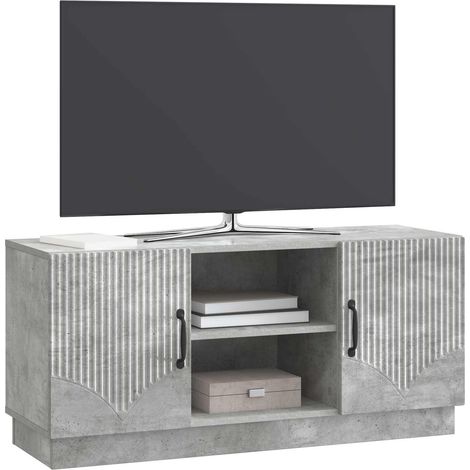 Maison Exclusive - TV-Schränk Betongrau 102 x 34,5 x 47 cm Holzwe