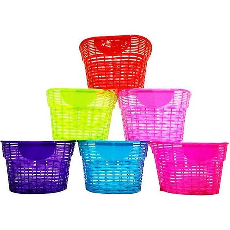 Panier de vélo en plastique pour enfants, compatible avec les vélos et doté d'un couvercle. (1/5)