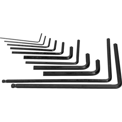 Jeu de 11 clés Allen pour guitare, outil d'accordage métallique réglable, kit d'entretien d'instrument, clés de réparation, accessoire luthier, M02668 (1/5)