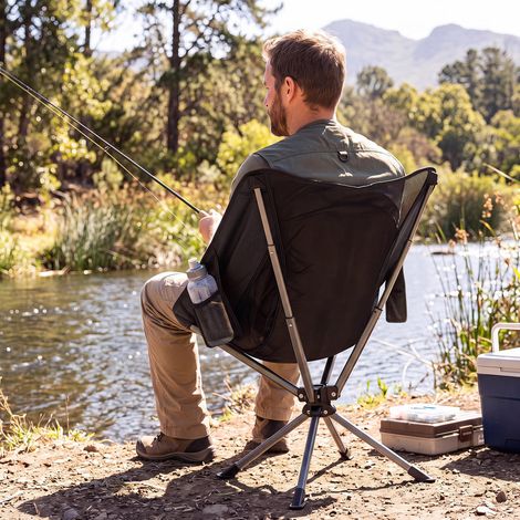 360° et 300 lb, chaise de camping pliante pour plage, pêche et événements sportifs (1/4)