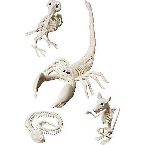 1 pièce 6,93 Squelette d'animal artificiel de diversité, accessoire menaçant et effrayant, idéal pour la décoration de fête d'Halloween. (1/5)