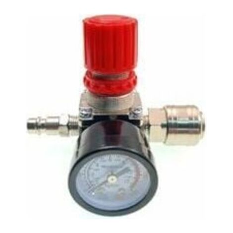 Régulateur de pression compresseur d’air, vanne de contrôle de pression connectée 140psi 12bar, 1/4 régulateur de pression pneumatique (1/5)