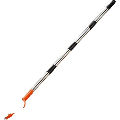 Cultivador rotativo manual, mango de acero inoxidable, longitud ajustable de 178,8 cm, para labrar la tierra y desherbar, rueda de púas en forma de estrella, cuchilla desbrozadora móvil. (1/5)