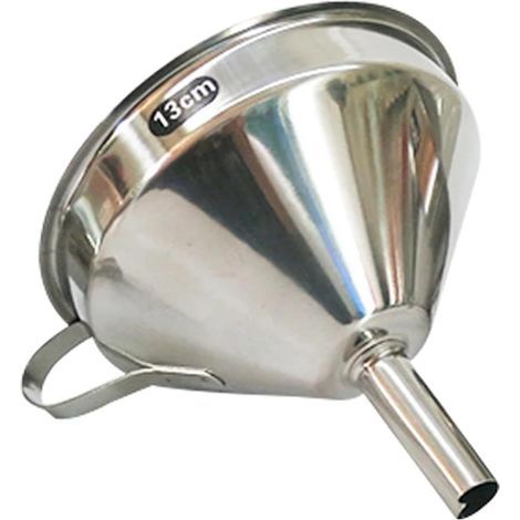 Imbuto conico in acciaio inox per versare olio, vino liquido, utensili da cucina (1/5)