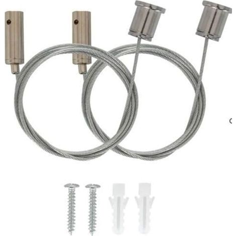 Kit de Suspensión para Barra Lineal Timmy Plateado