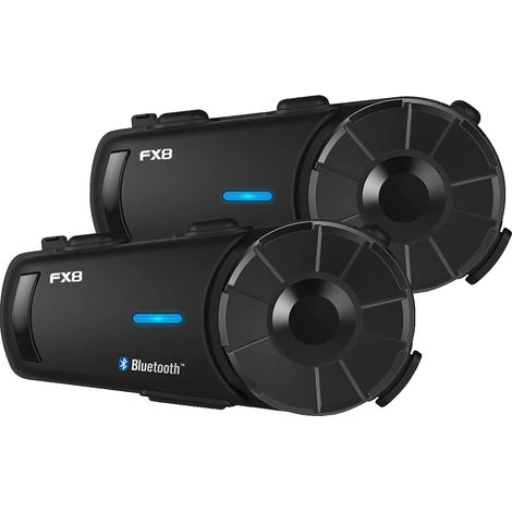 Intercomunicador Bluetooth para casco de motocicleta, resistente al agua, alcance de 1000 m, batería de 900 mAh, admite 8 usuarios, Bluetooth 5.0. (1/5)