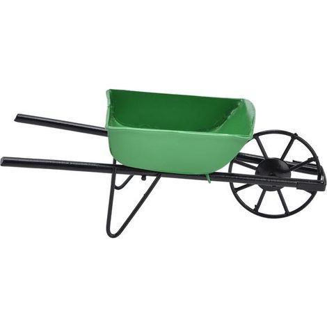 Miniatur-Schubkarre für Puppenhäuser, Maßstab 1:12, Feengartenwagen, Puppenhausmöbelzubehör und Gartengeräte (1/5)