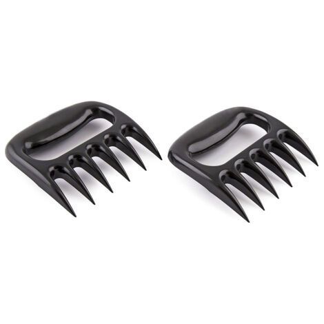 BBQ Claws for Pulled Pork, Strong Tongs for Grinding Meat, Grill Smoker, Smoked BBQ Accessories (Black) (1/5)