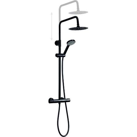 Colonne de douche thermostatique SFERA THER de Cabel Noir (1/2)
