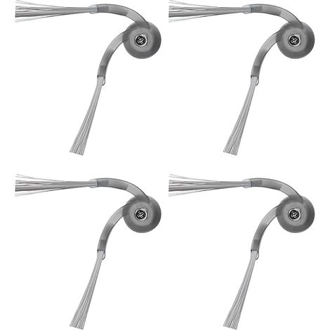 Ensemble de 4 brosses latérales pour aspirateurs robots Roborock Qrevo Curv/Qrevo Edge/Saros Z70/Saros 10/Saros 10R/QV 35S/QV 35A/Q10 S5/Q10 X5/Q7 M5/Q7 L5 (1/5)
