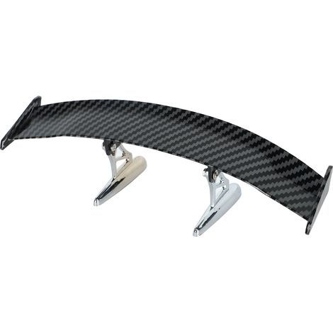 Aileron arrière style fibre de carbone GT pour voiture, accessoire de décoration extérieure pour hayon et coffre, 175 mm (1/5)