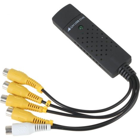 Trade Shop - USB 2.0 GRABBER KARTE PC CAPTURE 4 VIDEO + 1 AUDIO KANAL PC NOTEBOOK NET -